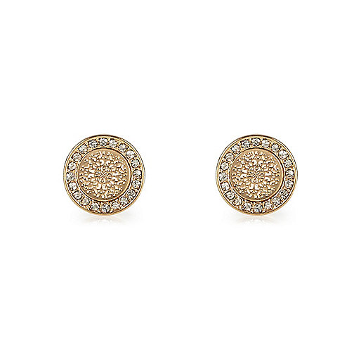 white smock dress river island,jacques-vertuk New Season Gold tone filigree stud earrings Earrings Jewelry women