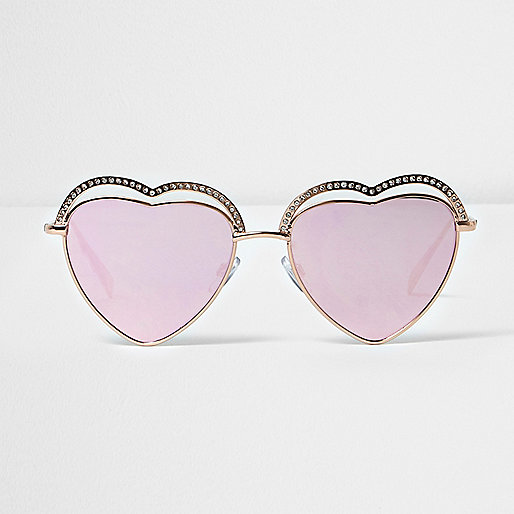 river island high rise jeans,jacques-vertuk Black Denim Shirt Gold tone heart pink lens sunglasses Retro Sunglasses Sunglasses women