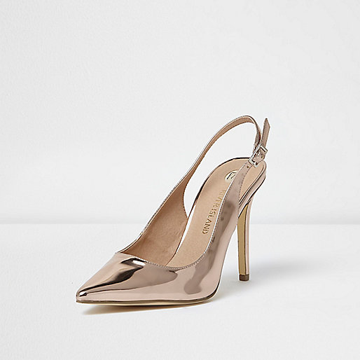 river island sale bags and shoes,jacques-vertuk Outlet Gold wide fit metallic slingback pumps women 703735