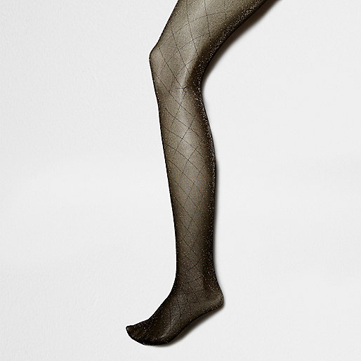 jacques-vertuk Gold zig zag tights 693013 women Tights & Socks