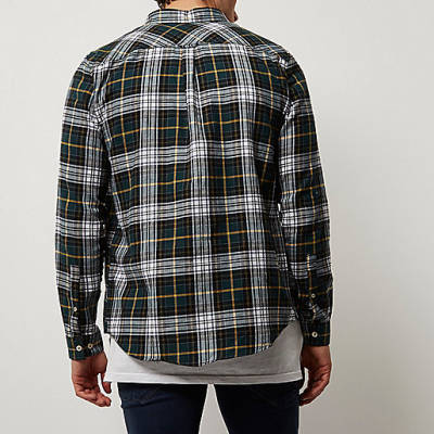 river island fringe bag,jacques-vertuk Online Offers Green and white casual check shirt Shirts Sale men