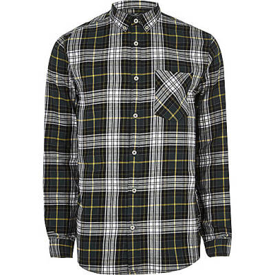 trench coat women river island,jacques-vertuk London Green and white casual check shirt men 298206