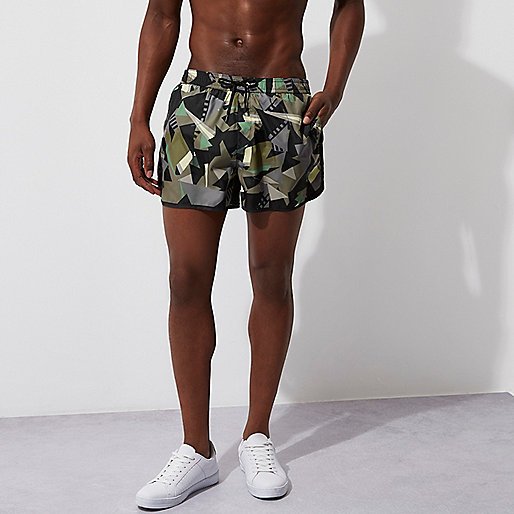 river island boho dress,jacques-vertuk Shoes Online Ireland Green camo shard print runner swim trunks Shorts Sale men