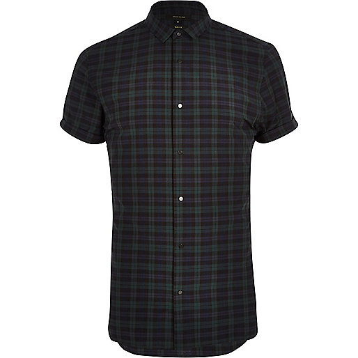 jacques-vertuk Green check slim fit shirt 290285 men Shirts