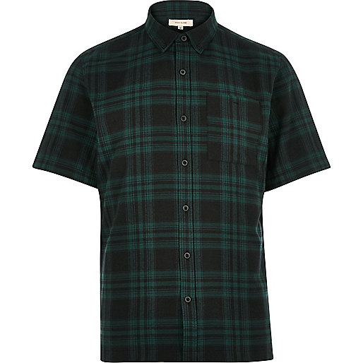 river island leather look coat,jacques-vertuk Ireland Green check twill short sleeve shirt men 291160