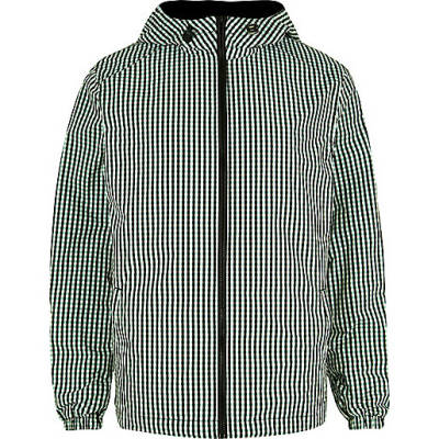 river island orbital,jacques-vertuk Ireland Green checked hoodie men 293376