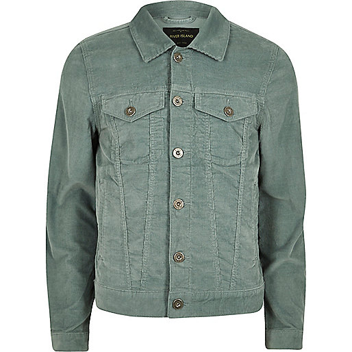 jacques-vertuk Green cord jacket 300355 men Coats / Jackets