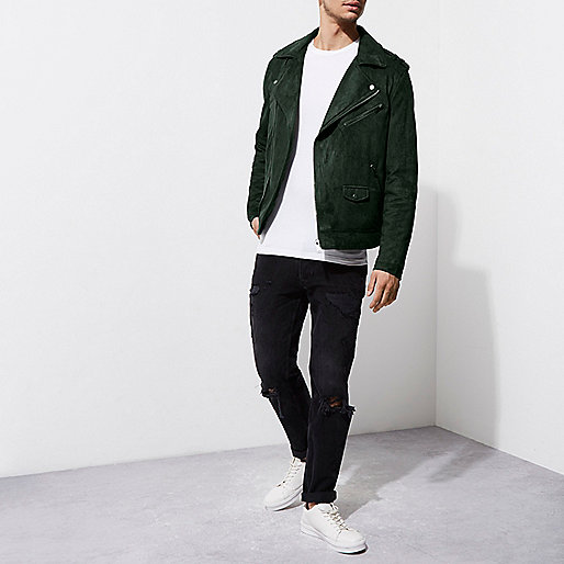 white ankle boots river island,jacques-vertuk Shop Uk Green faux suede biker jacket Jackets Coats / Jackets men