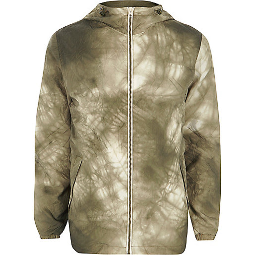 jacques-vertuk Green Jack & Jones lightweight tie dye jacket 300474 men Coats / Jackets Jackets