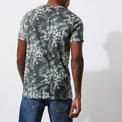 river island sale men s,jacques-vertuk Satin Green Jack & Jones Vintage tropical T-shirt T-shirts T-Shirts / Tanks men