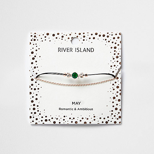 river island shoes and sandals,jacques-vertuk London Green May birthstone chain bracelet women 699707