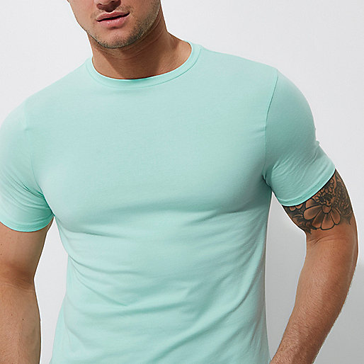 river island carmen dress,jacques-vertuk South Africa Green muscle fit crew neck T-shirt men 301900