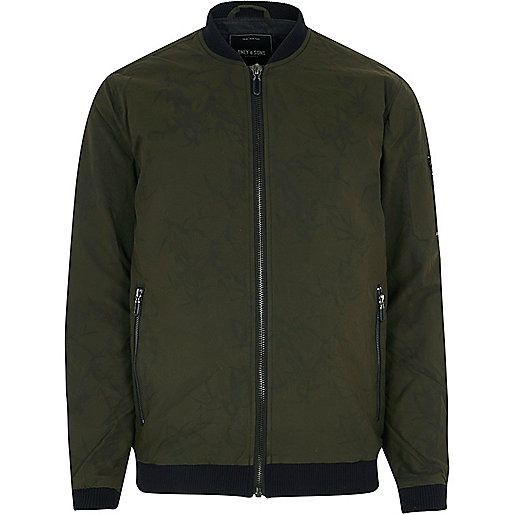 jacques-vertuk Green Only & Sons bomber jacket 301437 men Coats / Jackets Jackets