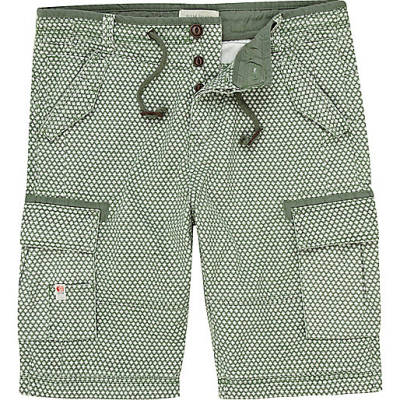 jacques-vertuk Green pattern bermuda shorts 262661 men Shorts