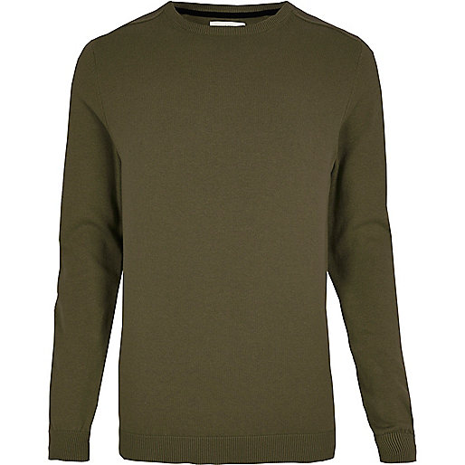 jacques-vertuk Green ribbed shoulder sweater 294849 men Jumpers / Cardigans