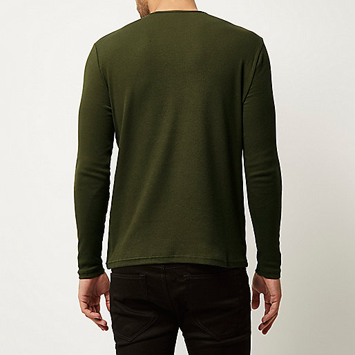 green velvet dress river island,jacques-vertuk UK Sale Green ribbed slim fit long sleeve T-shirt men 292944