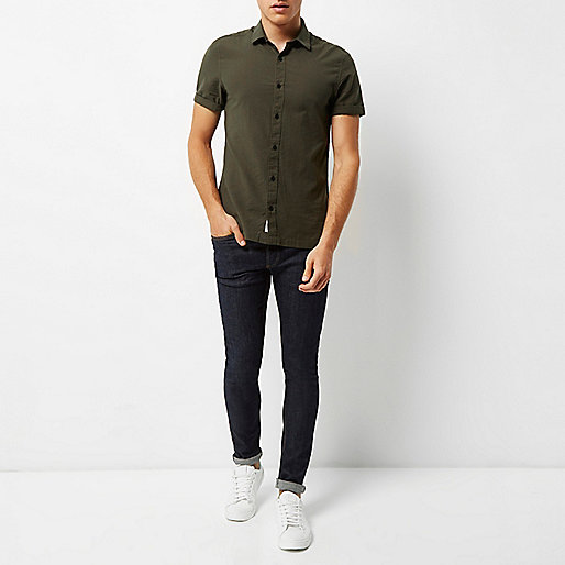 snakeskin dress river island,jacques-vertuk London Green seersucker short sleeve shirt men 295610