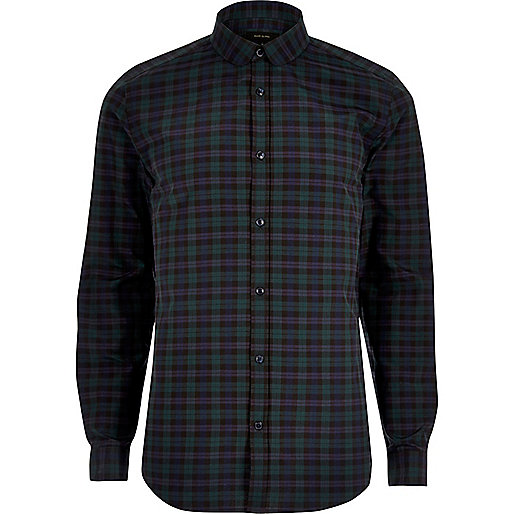 river island winter coats sale,jacques-vertuk Leather Dress Green smart check slim fit shirt Shirts Sale men