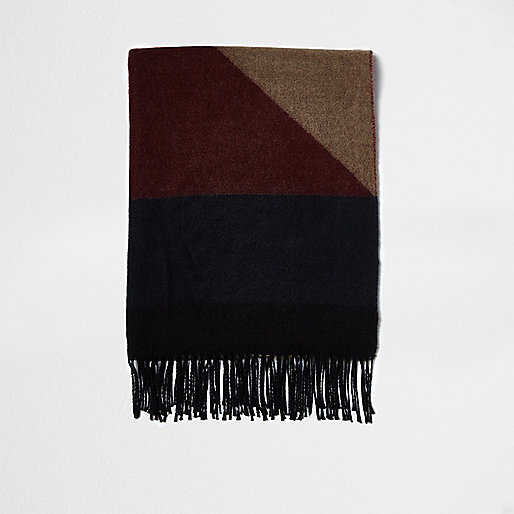 sock shoes river island,jacques-vertuk New Arrivals Grey and camel blocked blanket scarf Scarves / Gloves Accessories men