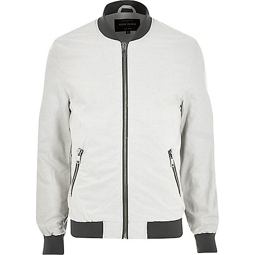 jacques-vertuk Grey bomber jacket 293101 men Coats / Jackets