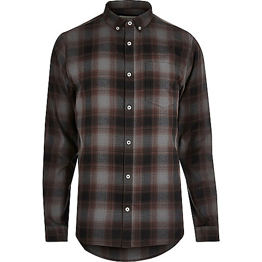 river island going out tops sale,Ladies Clothes jacques-vertuk Grey casual check shirt Shirts Sale men