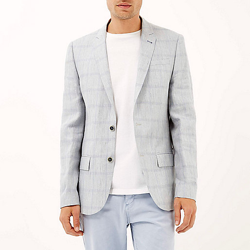 river island ladies dresses new in,jacques-vertuk Shopping Grey check linen-blend blazer Blazers Sale men