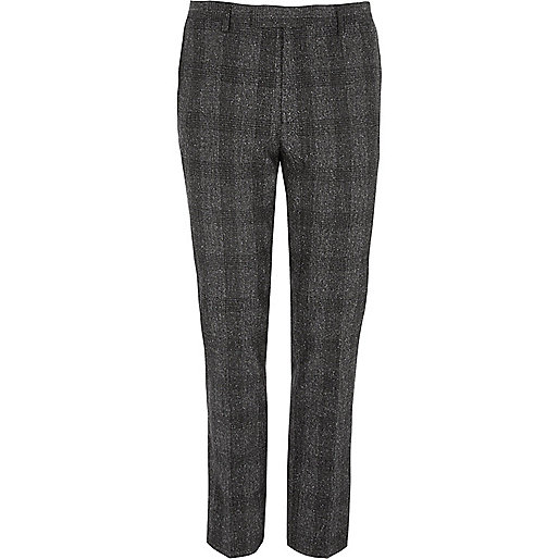 river island men s suits,R?ver ?sland Grey check skinny suit pants Suit Pants Suits men