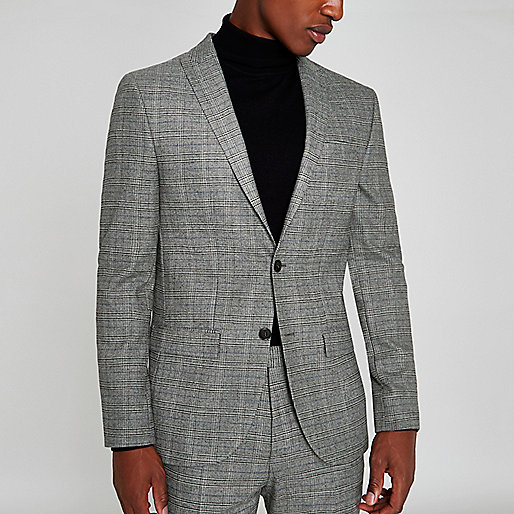 dogtooth bag river island,jacques-vertuk Sale Grey check stretch slim fit suit jacket men 301851