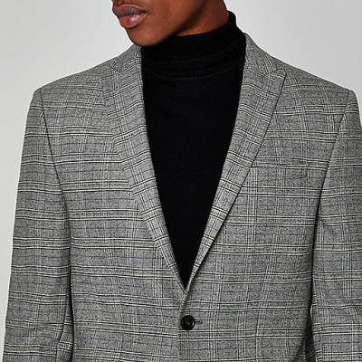 dogtooth bag river island,jacques-vertuk Sale Grey check stretch slim fit suit jacket men 301851