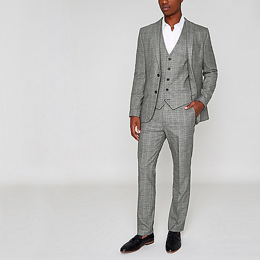 dogtooth bag river island,jacques-vertuk Sale Grey check stretch slim fit suit jacket men 301851