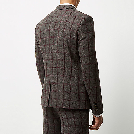 neon pink dress river island,jacques-vertuk South Africa Grey checked cropped skinny suit jacket men 295177