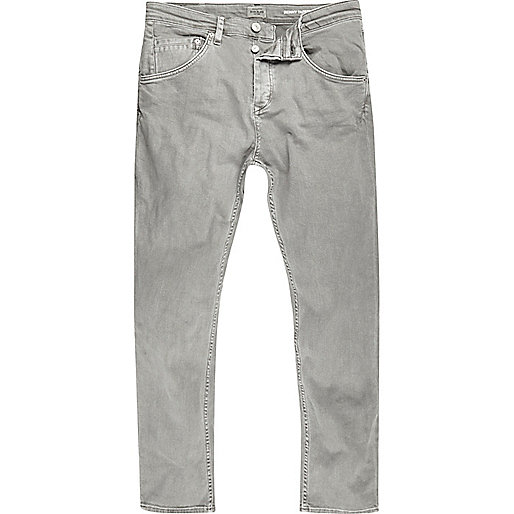 jacques-vertuk Grey Chester skinny tapered jeans 290767 men Jeans