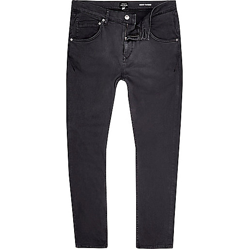 river island black,jacques-vertuk UK Sale Grey Chester skinny tapered jeans men 293894