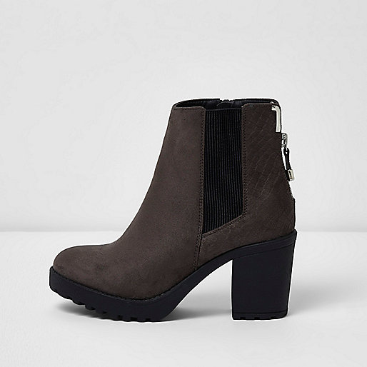 river island yellow heels,jacques-vertuk Black Coat Grey chunky block heel ankle boots Boots Shoes / Boots women