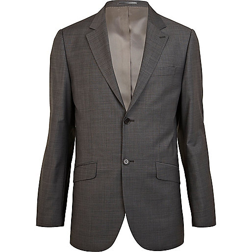 jacques-vertuk Grey classic fit smart suit jacket 267418 men Suits