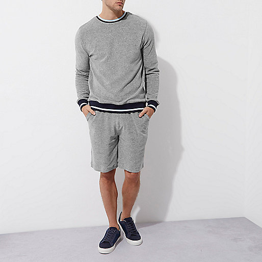 plus size river island sale,jacques-vertuk Ie Bags Grey contrast stripe towel shorts Shorts Sale men