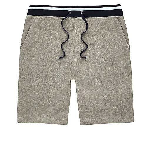 jacques-vertuk Grey contrast stripe towel shorts 301082 men Shorts