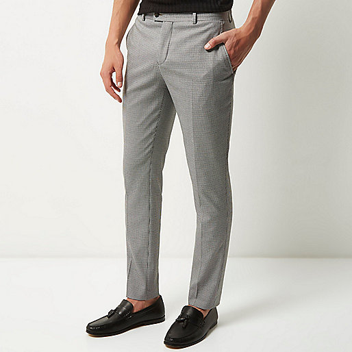 jacques-vertuk Grey dogstooth suit pants 294251 men Suits