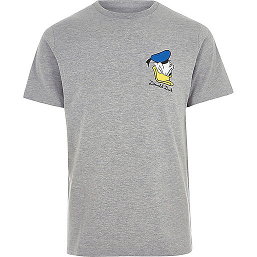 river island white trousers,Two Piece Outfits jacques-vertuk Grey Donald Duck print T-shirt T-shirts T-Shirts / Tanks men