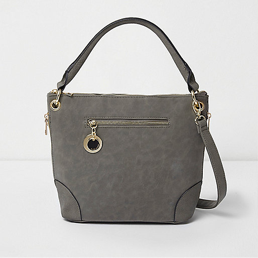 river island small camera bag,jacques-vertuk Outlet Grey faux suede bucket bag women 698883