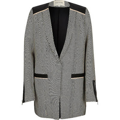 river island espadrilles black,jacques-vertuk Ladies Dressing Gowns Grey herringbone long blazer Coats / Jackets Sale women