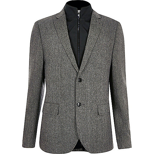 petite flare jeans river island,jacques-vertuk Cream Floral Kimono Grey insert slim fit blazer Coats / Jackets Sale men