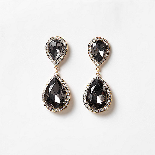 jacques-vertuk Grey jewel drop earrings 708758 women Jewellery Earrings