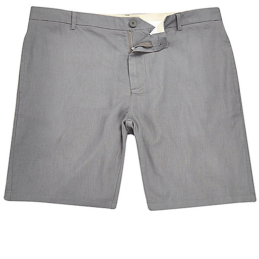 jacques-vertuk Grey linen slim fit chino shorts 295157 men Shorts