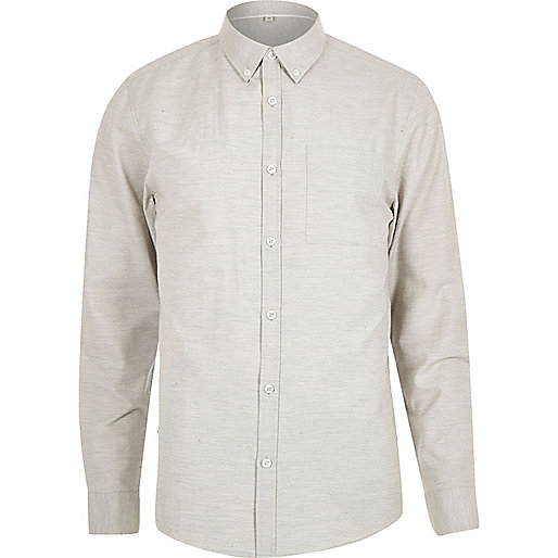 jacques-vertuk Grey marl long sleeve shirt 286141 men Shirts