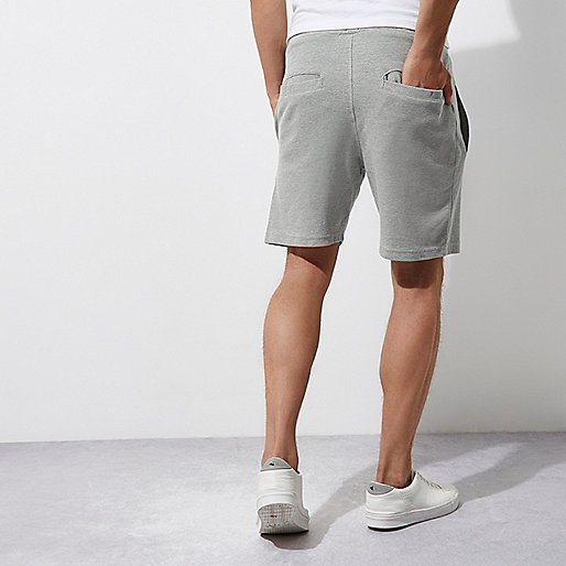 river island blue trousers,Cheap jacques-vertuk Clothes Grey marl pique shorts Casual Shorts Shorts men