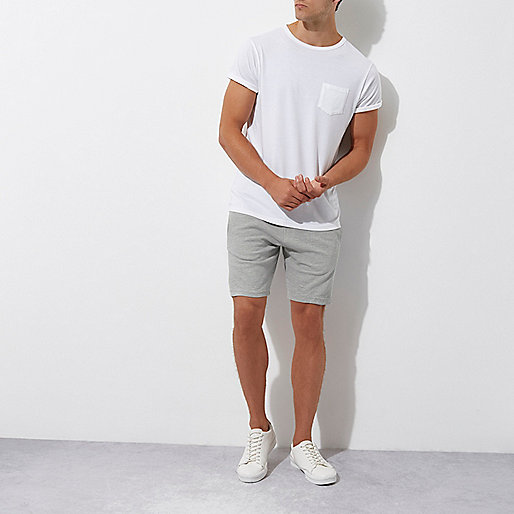 river island blue trousers,Cheap jacques-vertuk Clothes Grey marl pique shorts Casual Shorts Shorts men