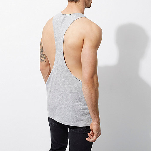 river island occasion dresses,jacques-vertuk Clothes Grey marl racer back muscle fit tank T-Shirts / Tanks Sale men