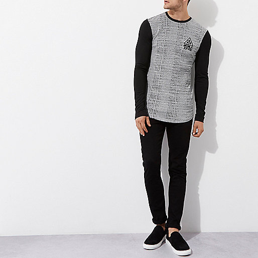 river island christmas dresses,jacques-vertuk Sverige Online Grey marl rib muscle fit long sleeve T-shirt Long Sleeve T-Shirts T-Shirts / Tanks men