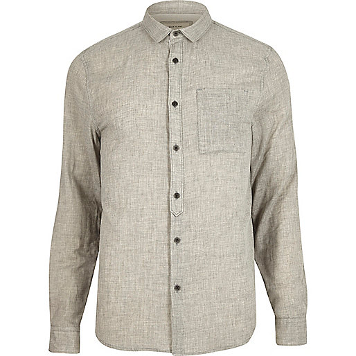 jacques-vertuk Grey marl shirt 289990 men Shirts